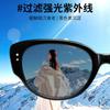 European and American Style Cat-eye Sunglasses for Women, New Model with a High-end Feel, Suitable for Square and Round Faces, Makes the Face Appear