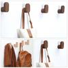 Wooden Hook Key Decorative Holder Door Hanger Wall Coat Rack Multi-Purpose Kitchen Bathroom Accessories Storage Gadgets Organize