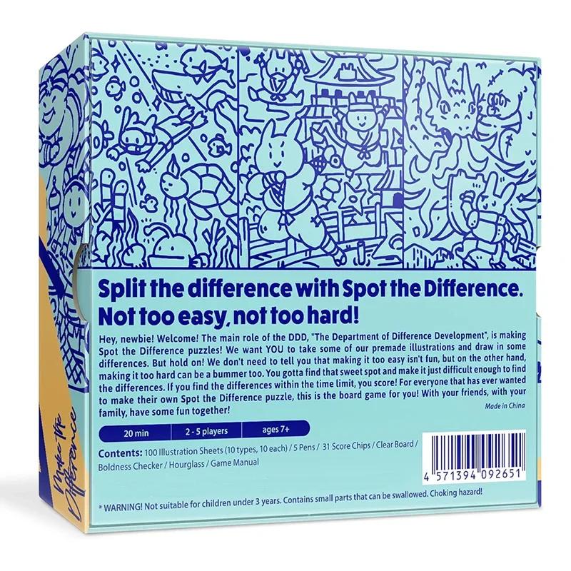 Elevate Family Fun Night with party Games - Make The Difference and Board Game Collection