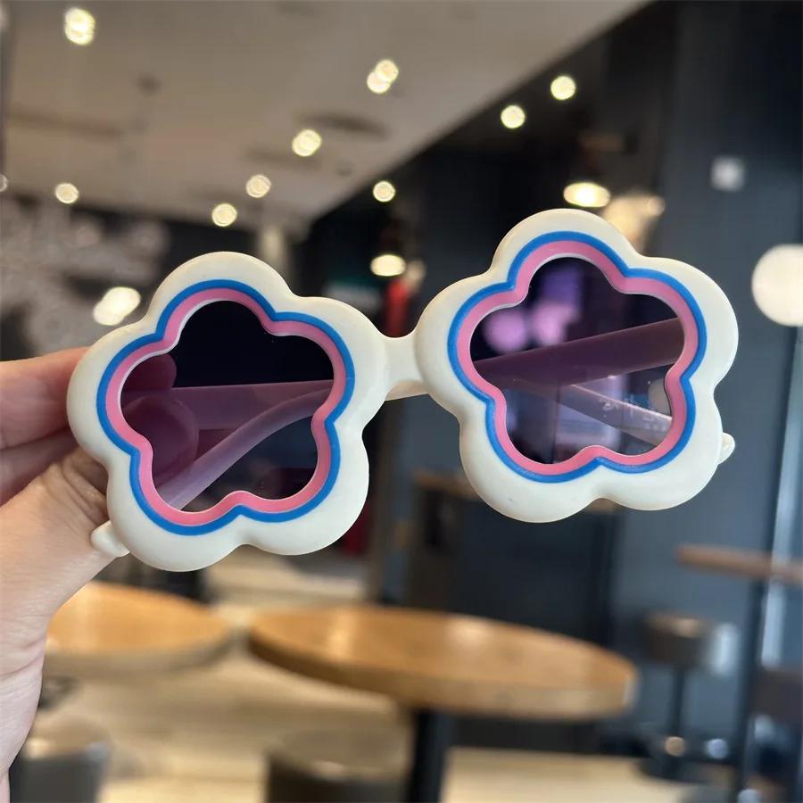 Cute Children s Girls Flower Sunglasse Toddler Boys Girls Sunglasses Cute Flower Sunglasses for Photography Kids Accessories