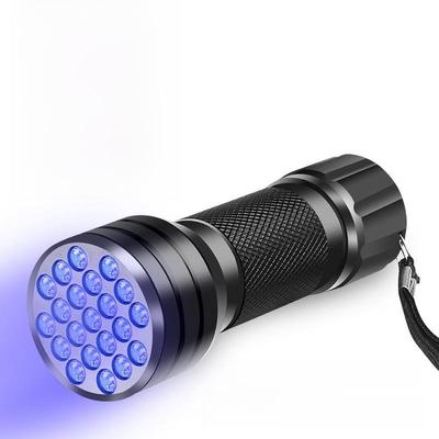 21 LED UV-Taschenlampe: Nail Art & Mini-Banknotendetektor mit 395 nm Ultraviolettlicht
