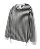 Modernoment Striped Oversized String Long Sleeve [Gray]