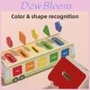 Wooden Shape Matching Coin Bank For Toddler Early Education And Fine Motor Skills Development