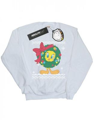 Mädchen Tweety Pie Weihnachten Fair Isle Sweatshirt