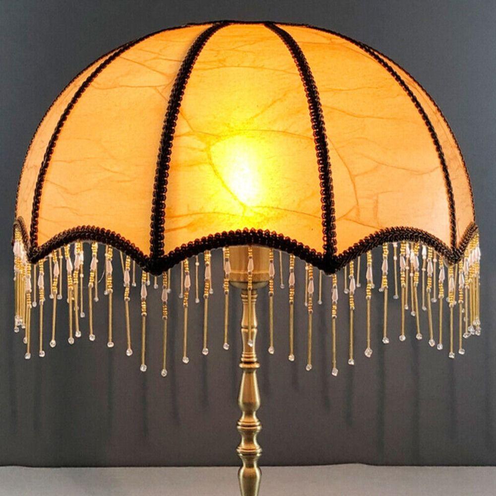E27 Tassel Lamp Shade Beaded E27 Lamp Cover Vintage Fringe Lamp Shades