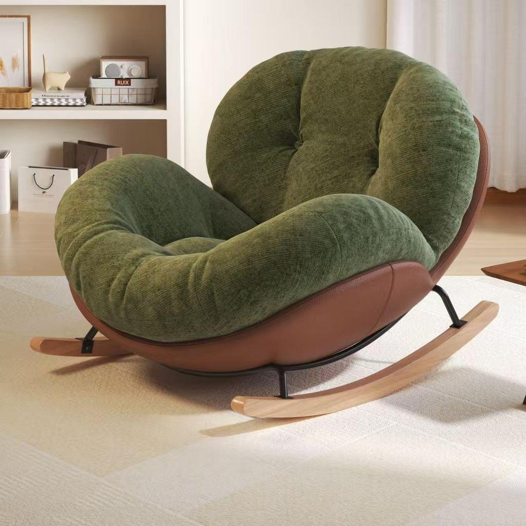 Adult Recliner Rocking Chair: Living Room/Balcony Casual Sofa - Snail Chair Design