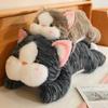 Lie Down Cat Doll Plush Toy Kitten Doll Children Accompany Soothing Rag Doll Birthday Gift