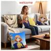 Anime Shirobako Cushion Cover 1Pcs Decorative Covers Soft Cushion Case For Sofa Couch Decor 40X40 45X45 Pillowcases