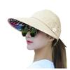 Golf Sun Cap Summer Outdoor Leisure Hat Ladies UPF50+ UV Protection Wide Brim Beach Sun Visor Adjustable Hat Casual Baseball Cap