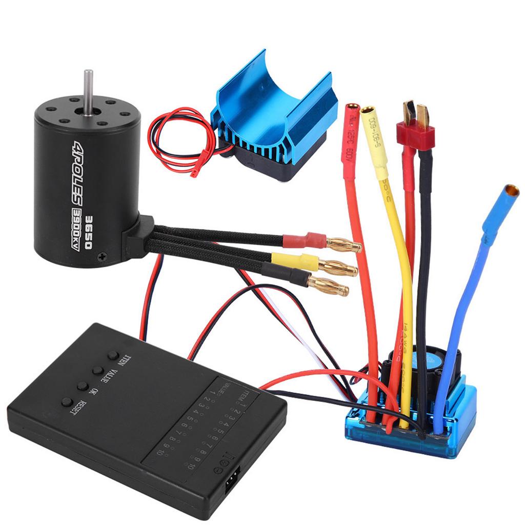 3650 Motor 3900KvBrushless ESC Heat Sink Program Card Set RC Car Accessory(120A )