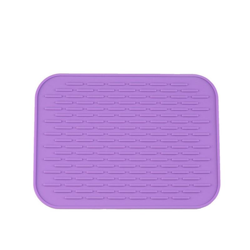 Kitchen Heat Non Slip Resistant Trivet Pot Silicone Holder Mat Tray Straightener Insulation Mats with Rich Colors