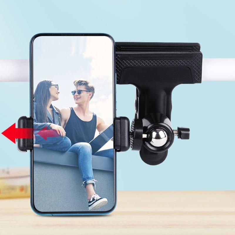 Držák na mobilní telefon na kytaru, Klipový držák na hlavu kytary pro telefon 5,5-7,5 cm