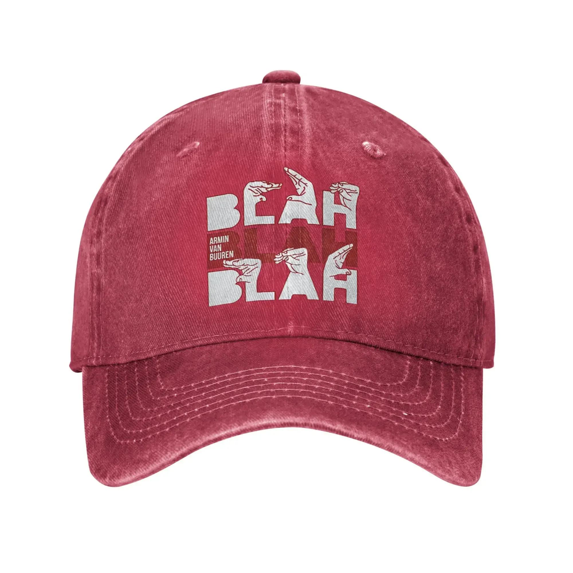 ARMIN VAN BUUREN BLAH LOGO Casual Baseball Cap Summer Trucker Hat SunProof Outdoor Gym Snapback Cap Women Funny Baseball Caps One Size