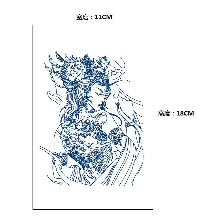 No Reflection, No Gradual Change, Xinyao Herbal Waterproof Tattoo Sticker, Male And Female Simulation Fixed Paper Sticker