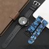 For Panerai Pure Color Natural Silicone Accessories Pam441 Diesel Suunto Solid Stainless Steel Black Buckle 24mm Watch Strap