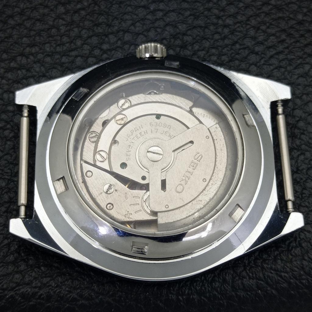 REFURBISHED VINTAGE SEIKO 5 AUTOMATIC 6309A JAPAN MENS SILVER WATCH a440790-4 Sk-a440790