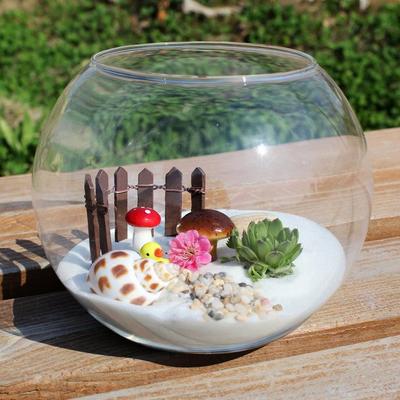 1pcs Micro Landscape Glass Vase Succulent Plant Terrarium Container Flower Pots