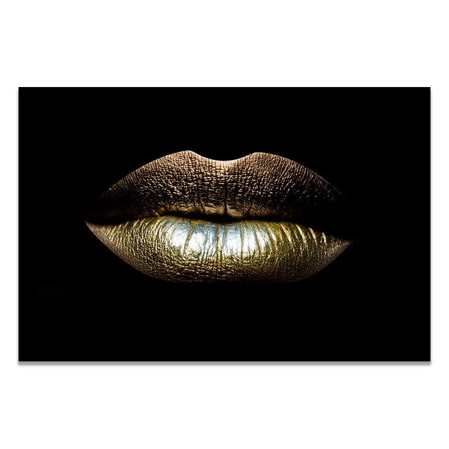 

Картина на холсте, скандинавские принты, золотые губы, градиент, сексуальный домашний декор, постеры, настенные картины, современная рамка для спальни, модульные картины 21cm×30cm NoFrame