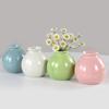 White Ceramic Flower Vase Modern Home Table Desktop Decoration Ornament Fresh Flower Plant Bottle Mini Pots High Quality
