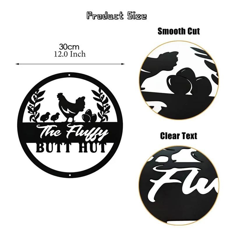 Gutes Hühnerstallschild Rustikales Bauernhaus-Schild Hühnerstall-Schild Metall-Gartenkunst-Dekoration für Zuhause, Bauernhof, Hühnerstall, Bauernhaus