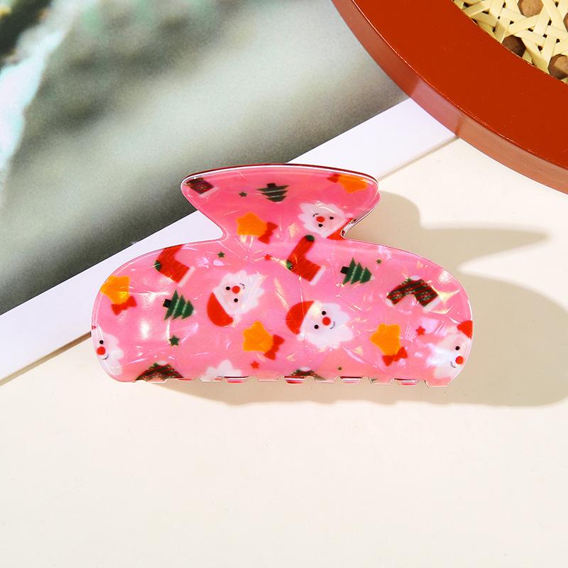 Weihnachts-Haarklammer: Weihnachtsmann, Lebkuchenmann, Schneemann, Rentier - Festliches Haaraccessoire