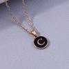 Fashion Enamel Initials Letter Pendant Necklace for Women Girls A-Z Alphabet Name Necklace Birthday Jewelry Gift