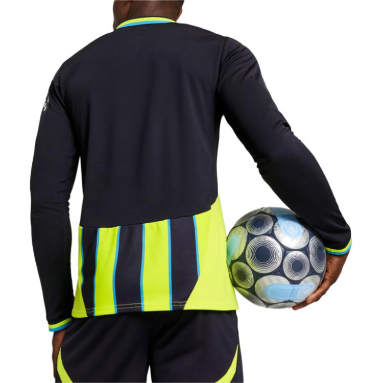 Puma Manchester City SS24 Replica Away Long Sleeve Soccer Jersey Men Jersey Yellow 775087-02