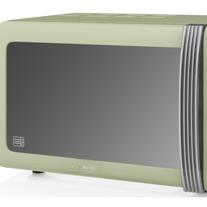 Four micro-ondes combiné - SWAN - 20L Vert - Cuisson vapeur - Gril - Décongélation