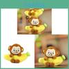 Portachiavi Peluche Scimmia Banana Carina Con Imbottitura in Cotone PP Per Borse e Chiavi