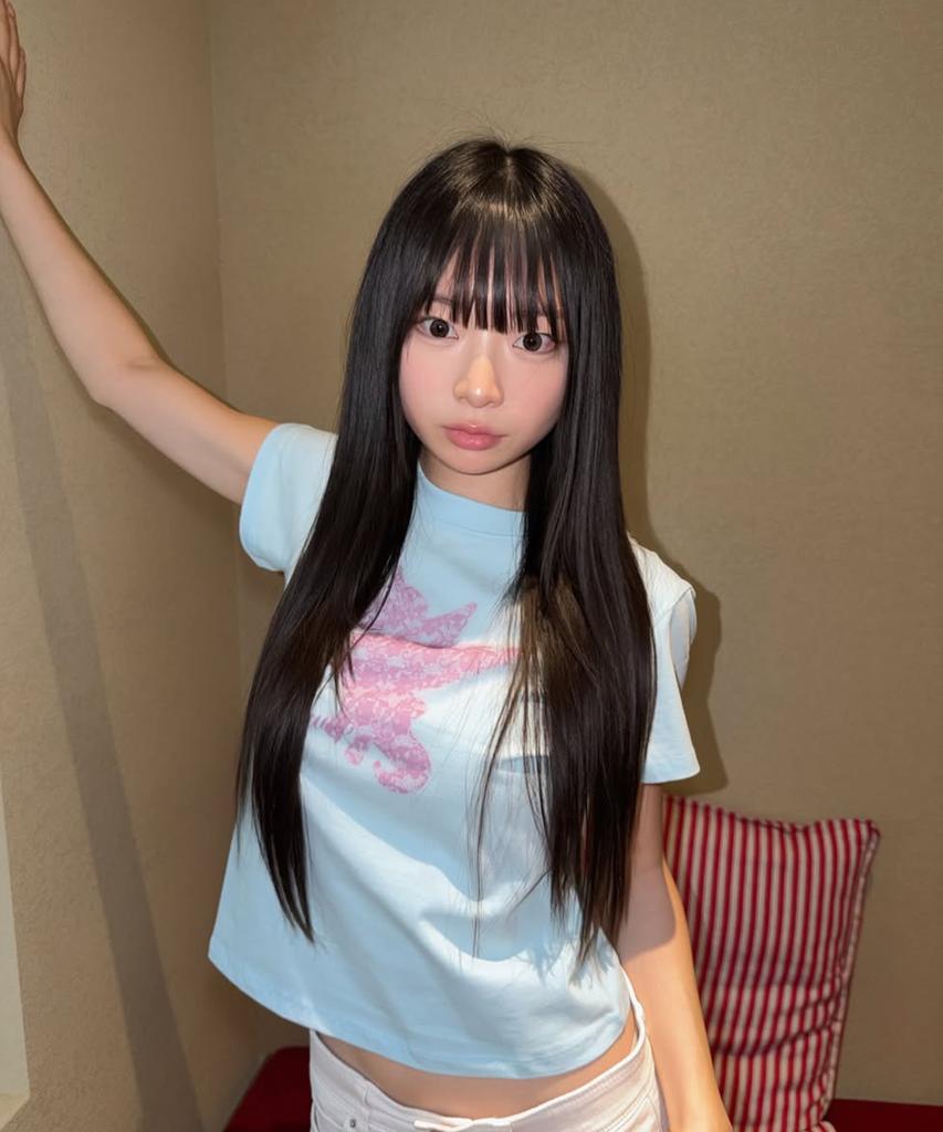 Yuupeu Pony Print Tee - Marine Blue