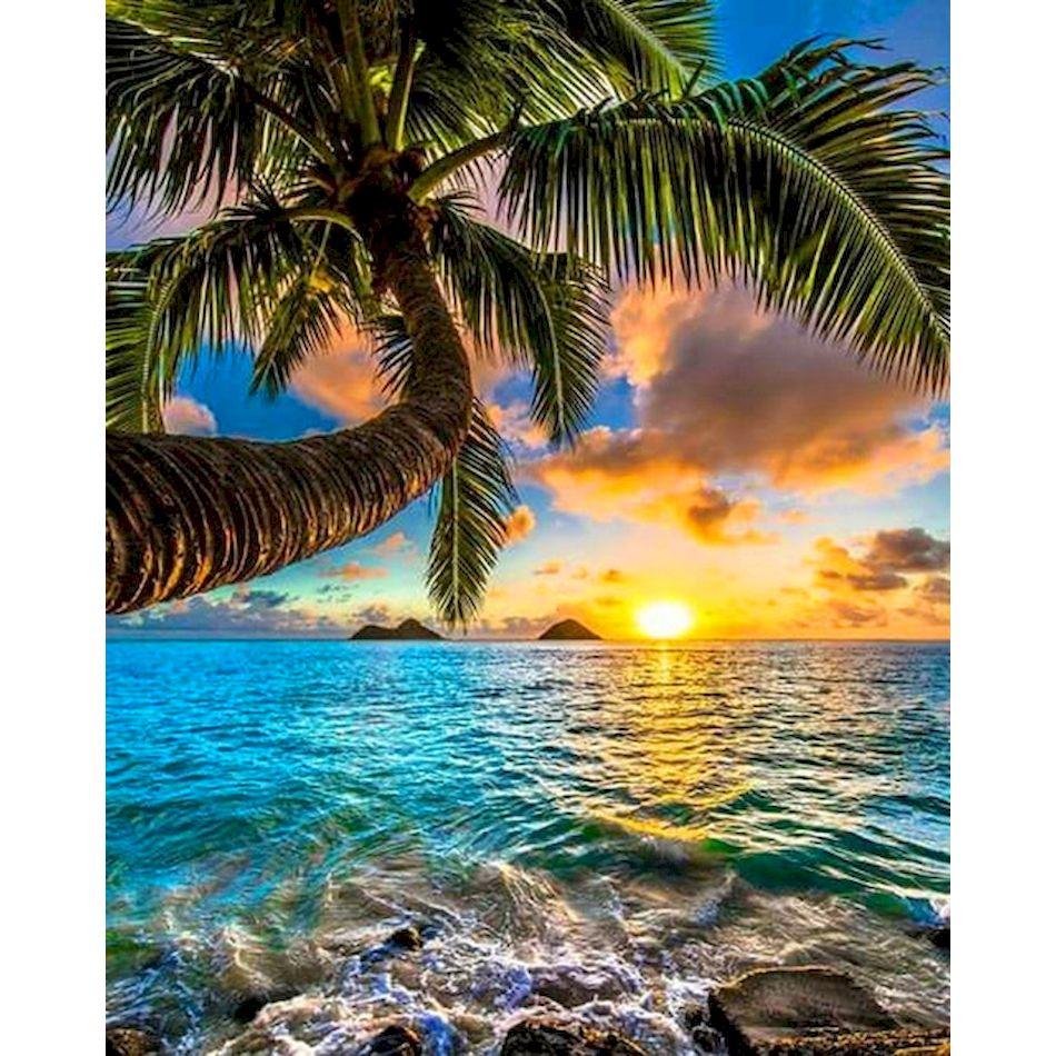 CHENISTORY Paint By Numbers Summer Scenery Pictures For Adults On Canvas Landscpae Coloring Drawing Oil Paintings By Number Set