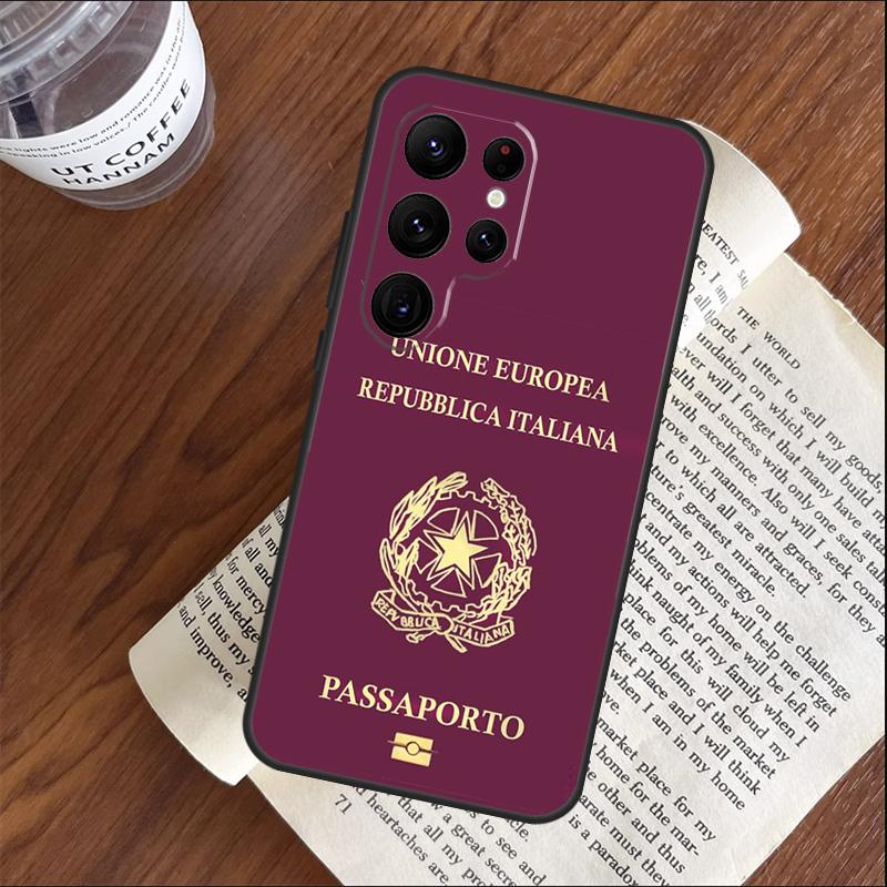 Italy Flag Phone Case For Samsung Galaxy S25 S24 S23 S22 S21 Ultra S9 S10 Plus S20 FE Funda Cover Shell