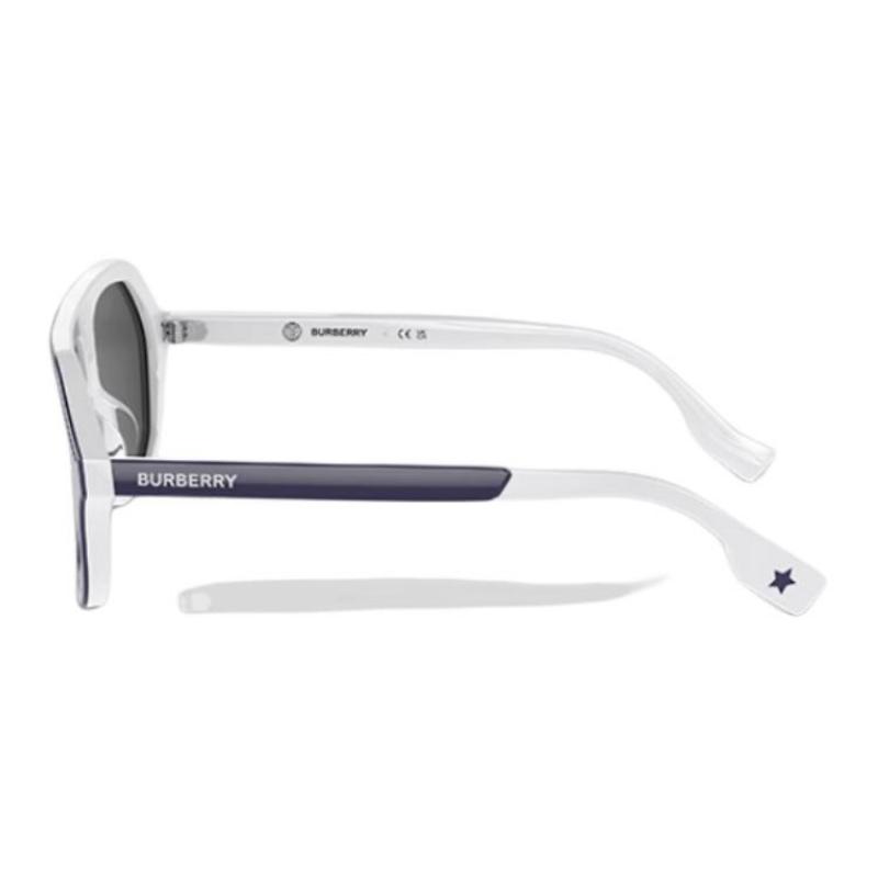 Burberry Temples Are Engraved with the Brand's Logo Acetate Aviator Sunglasses Children's Blue