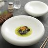 High Footed Ceramic Dining Plate Fruit Salad Bowl Sashimi Plate Serving Plates Dessert Bowl Sushi Plates Dim Sum Dish Snack Tray