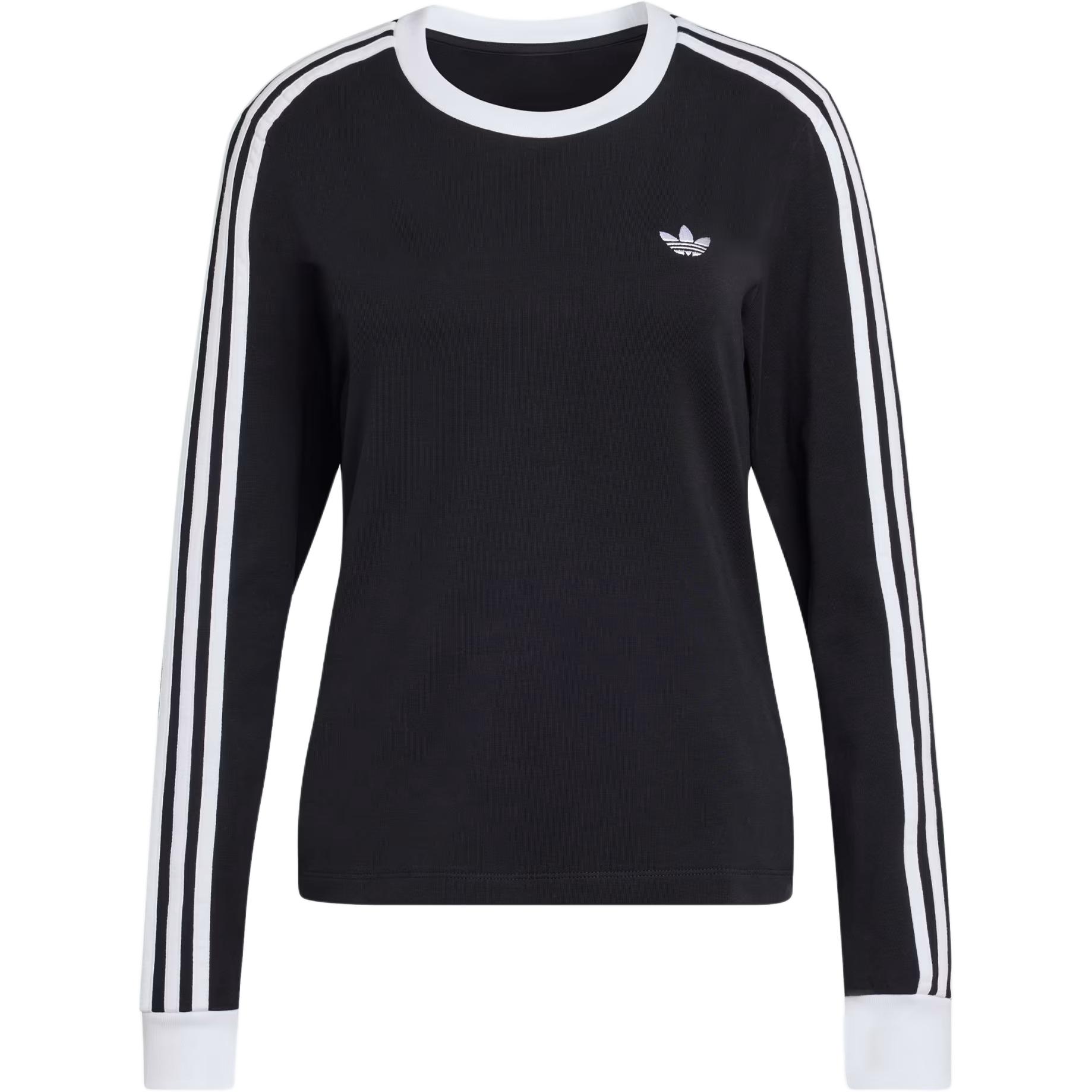 

Adidas Originals 3 Stripes Firebird Adicolor Series Knitted Crew Neck Slim Fit Long Sleeve T-Shirt Women tops KD7964 M
