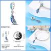 Metal Colorful Masquerade Series Sexy Mask Feather Dress Charms Beads Fit Original Bracelets Marking Make Your Own Accessory Elegant Fashion Beautiful