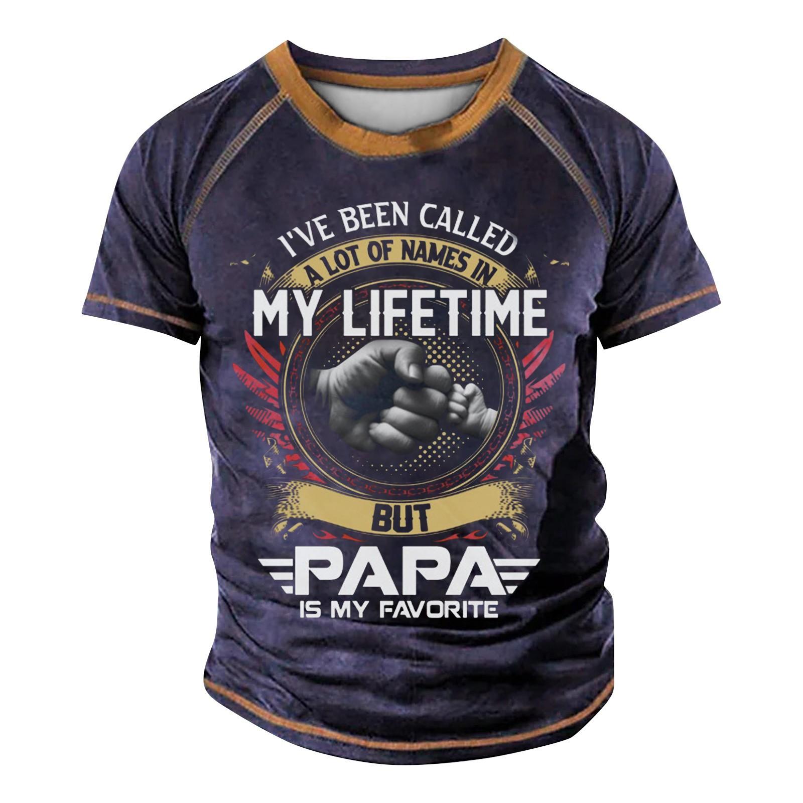 Мужская футболка реглан в стиле ретро с коротким рукавом и круглым вырезом с буквенным — фото 11