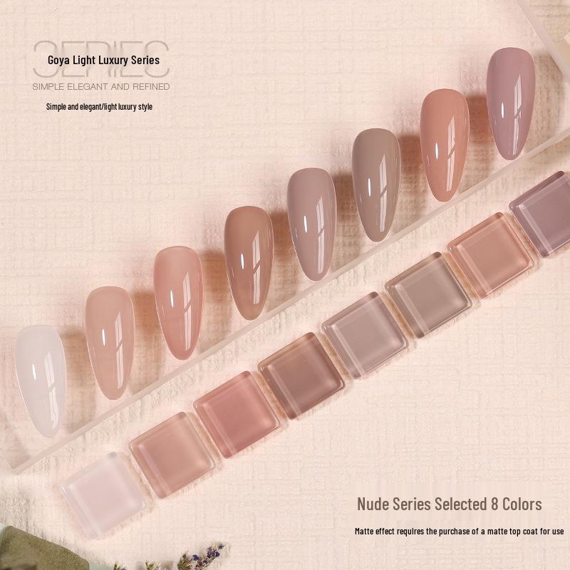 Gaoy Transparent Nude Jelly Gel Nail Polish 2025 - New Translucent Nude Color for Professional Use