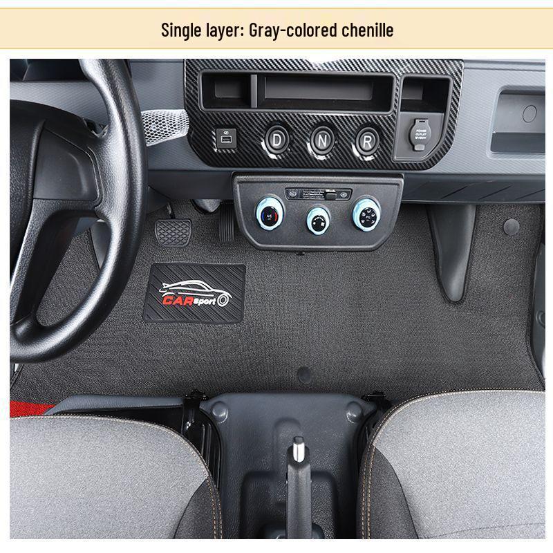Durable Double-Layer Floor Mats for 24 Wuling Yangguang EV Electric Vans Wuling Yangguang EV