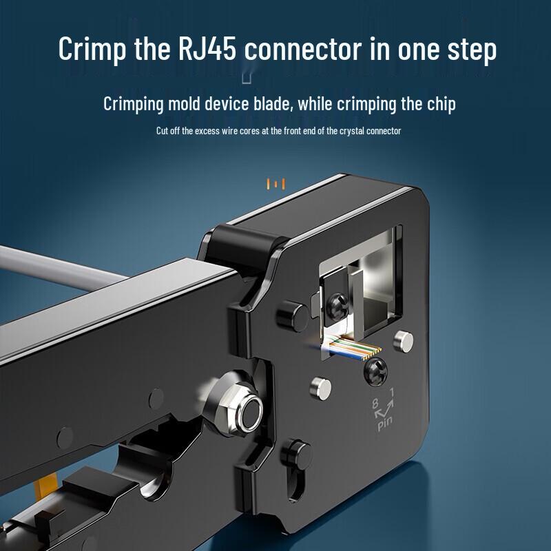 SAMZHE Punch-Through Network Cable Crimping Tool