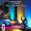 RGB Spotlights Outdoor LED Spot Light with Remote Control 12W RGB Color Changing Landscape Floor Light for Plants Home Stage Paintings Bar Garden Path
