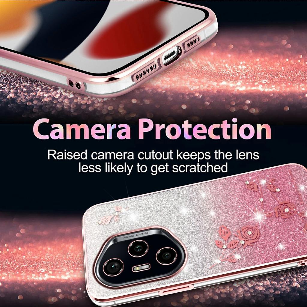 KADEM Pro Honor 400 Pro 5G (Globální) Pouzdro Květina TPU Flexibilní Gradientní Kryt na Telefon