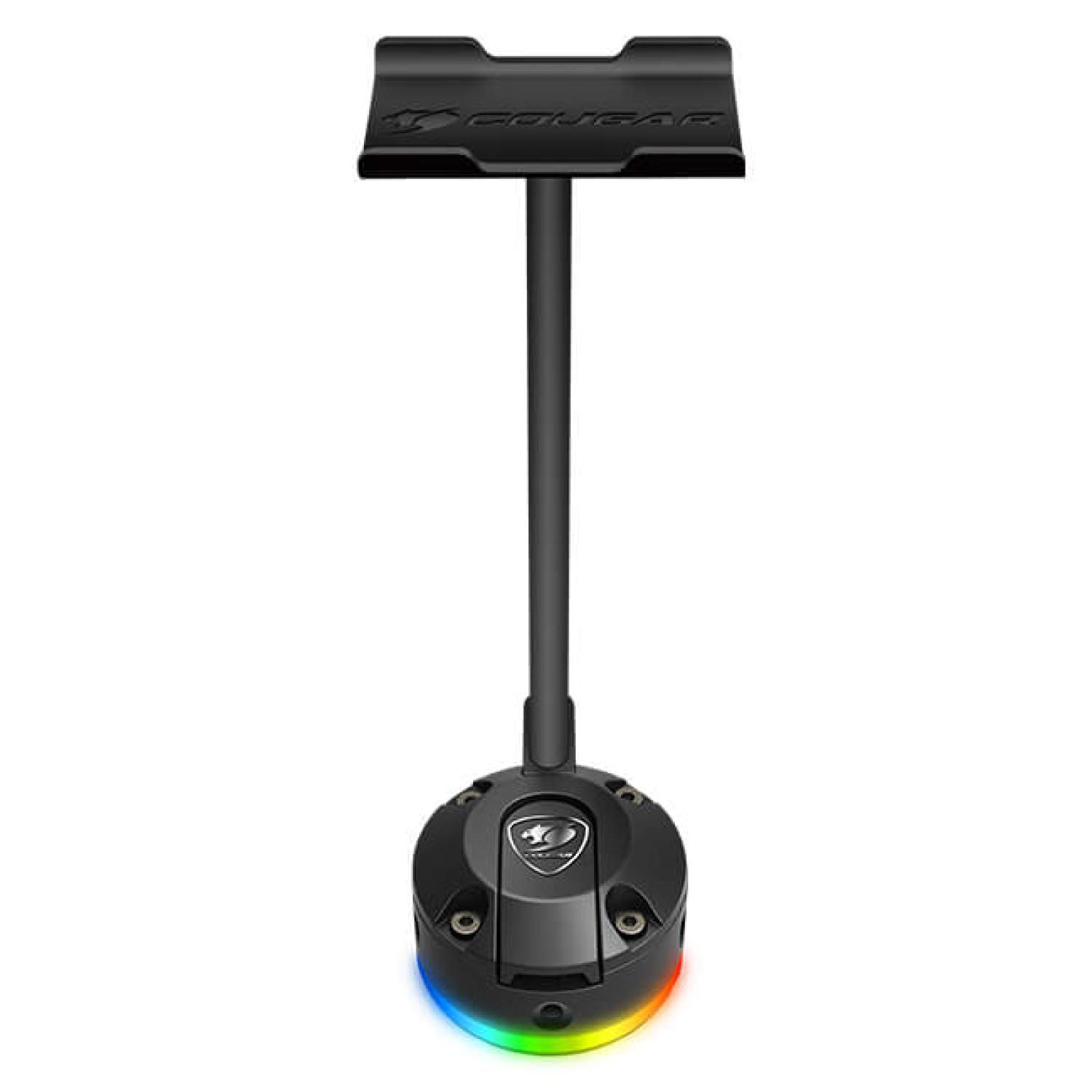 

COUGAR Headset Hanger BUNKER S RGB Lightweight Compact Vacuum Suction Pad Uses 2 Patterns Equipped with 2 Port USB Hub CGR-XXNB-HS1RGB [] чорний