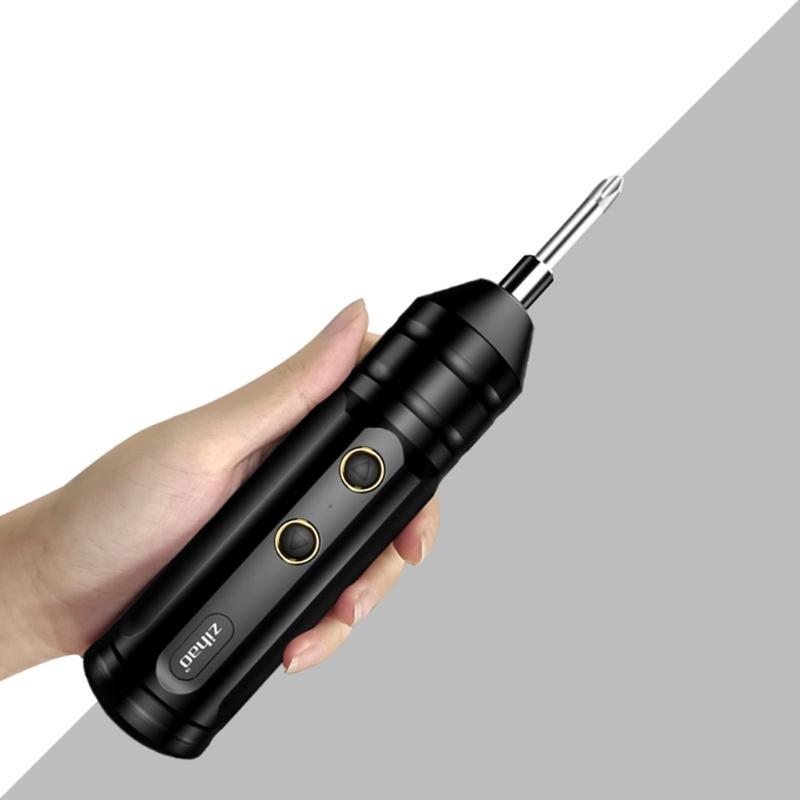 1Set Rechargeable Electric Screwdriver Small Electric Tool Electric Drill Usb 3.7V Mini Screwdriver Usb Rechargeable