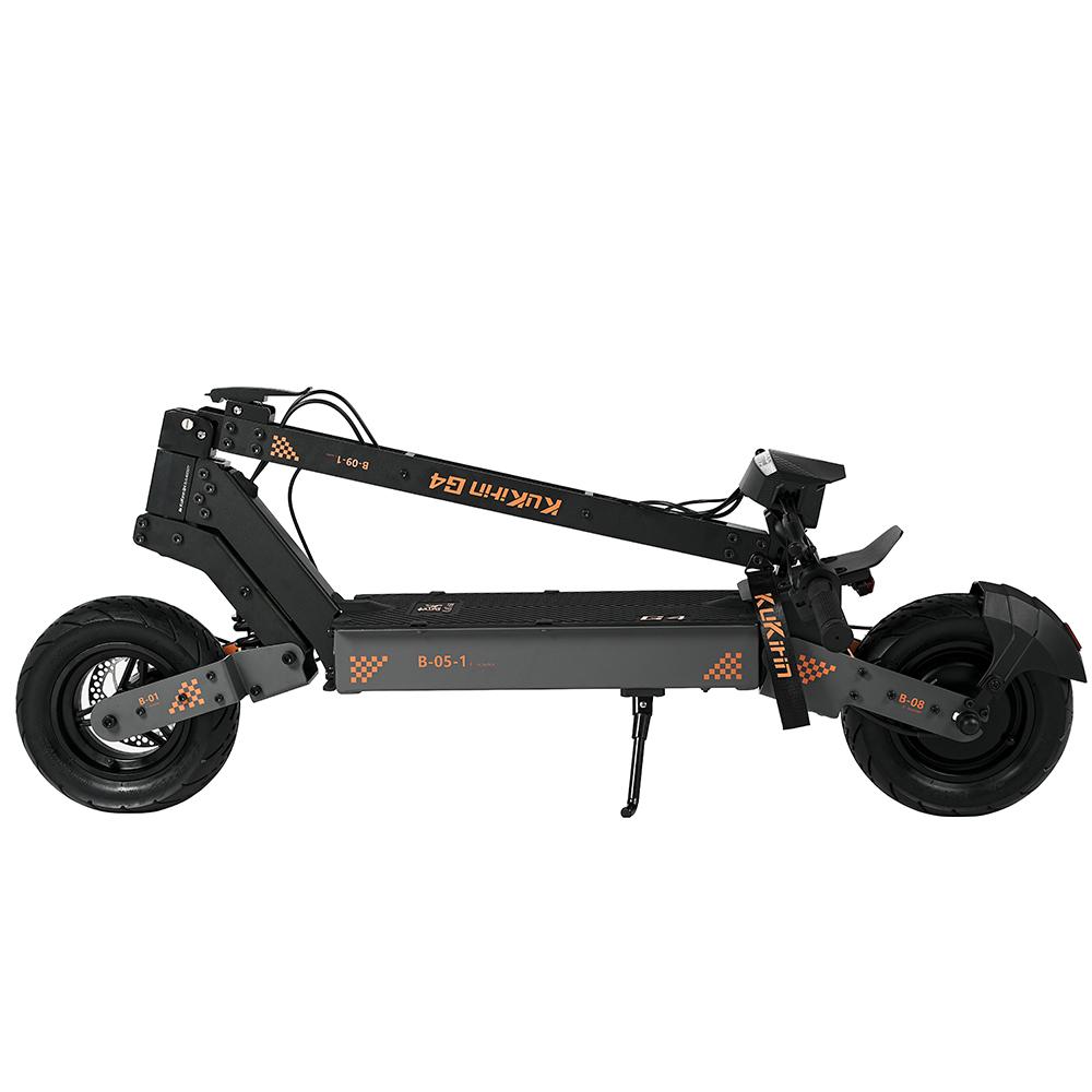 Electric Scooter Kukirin 11" 2000W Motor Adult Electric Scooter 60V 20AH Max Range 75Km Load 120Kg Black G4