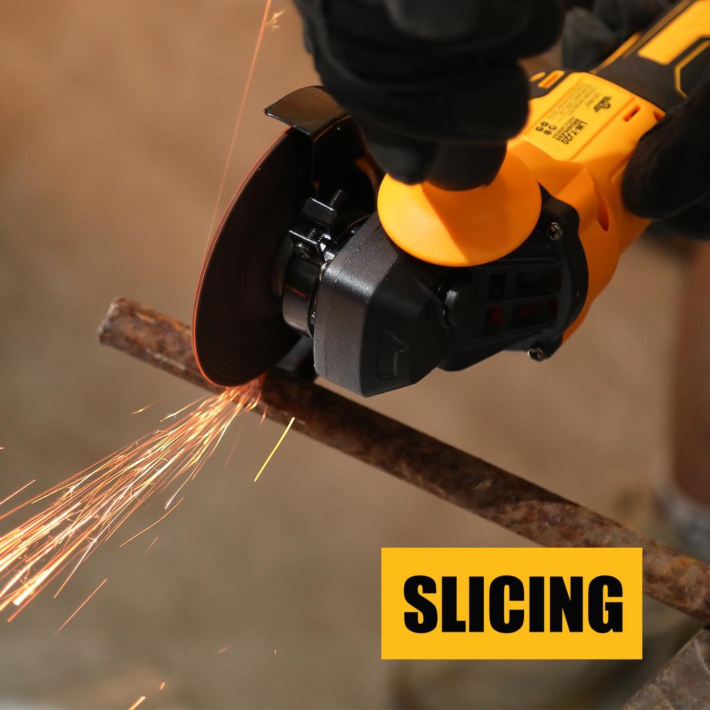 Brushless Rechargeable Angle Grinder High Power Lithium Battery Cutter Polishing Machine Multi-function Grinder Electric Grinder