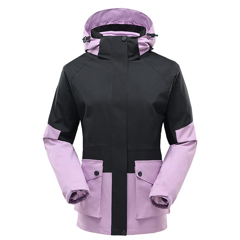 Women's 3-in-1 Waterproof Windproof Warm Outdoor Jacket for Camping & Hiking