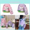 Adorable Pvc Unicorn Backpack For 3 To 5 Year Olds Featuring Cute Cartoon Design And Large Capacity Pencil Case For School