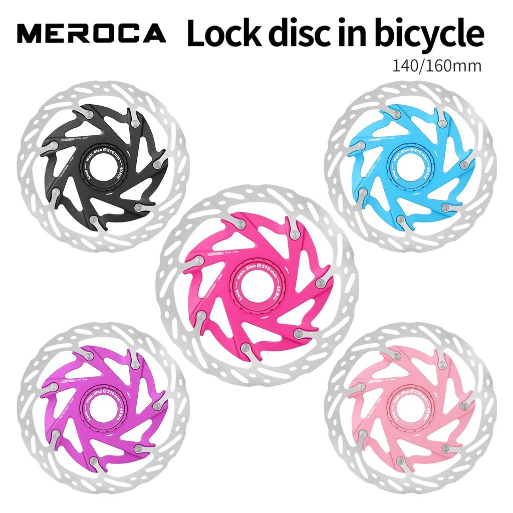 MEROCA XR Bicycle Brake Rotor 140MM 160MM Bike Centerlock Rotor Heat Dissipation Floating Rotors Cycling Parts