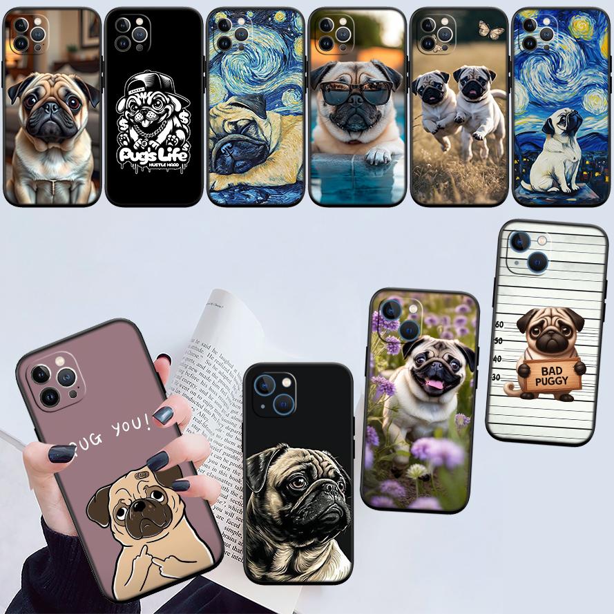 Cute Pug Dog New High-End Shell Phone Case for OPPO A3 Pro A72 A74 A76 A77 A77S A78 A79 A94 A95 A18 A40M A58